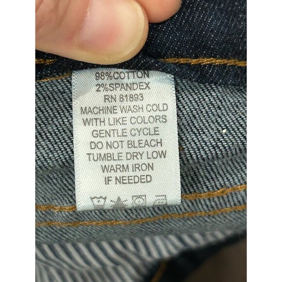 Liz Claiborne Hepburn Denim Jeans Dark Wash Plus Size 18W Classic 5 Pockets - Picture 6 of 10